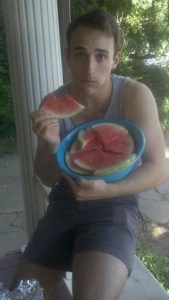 Watermelon fiend. You caught me.